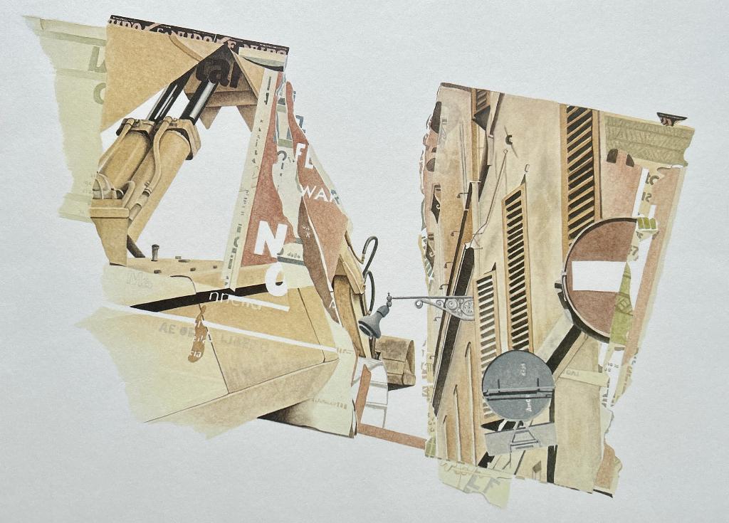 Zeefdruk Leo Musch - Changing neighbourhood, Verzenden