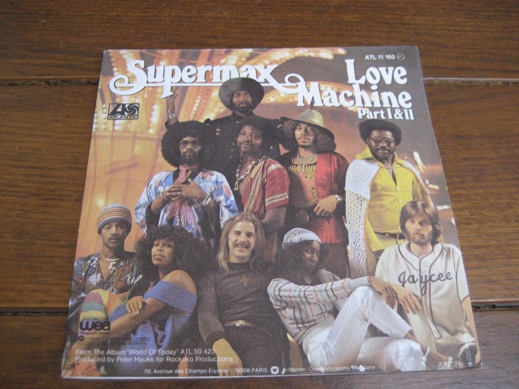 Supermax love machine disco hit, Ophalen of Verzenden, Zo goed als nieuw, 7 inch, R&B en Soul