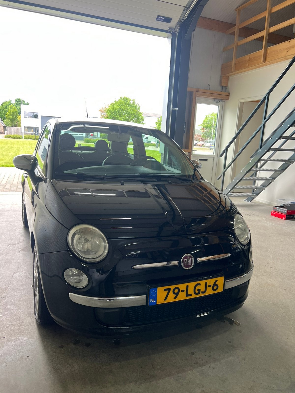 Fiat 500 1.2 C 2008 Zwart, Voorwielaandrijving, 1242 cc, 4 cilinders, 840 kg