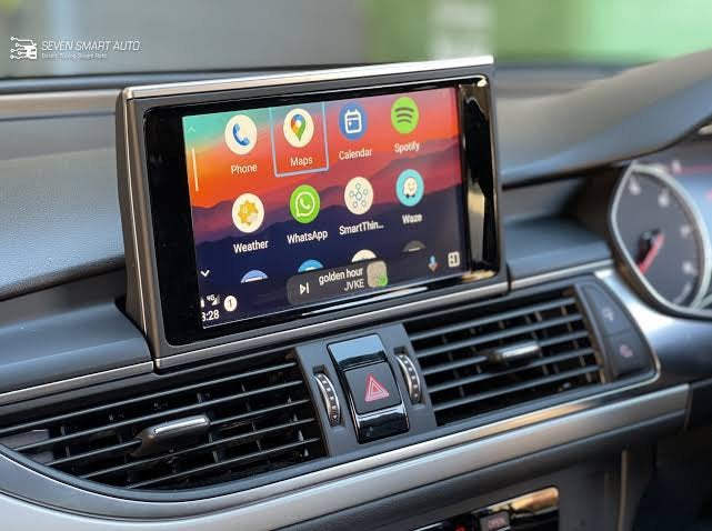 Draadloze CarPlay Android Auto voor Audi A6 C7 A7 2012-2015, Auto diversen, Autoradio's, Aycar, Nieuw, Ophalen of Verzenden, Aycar