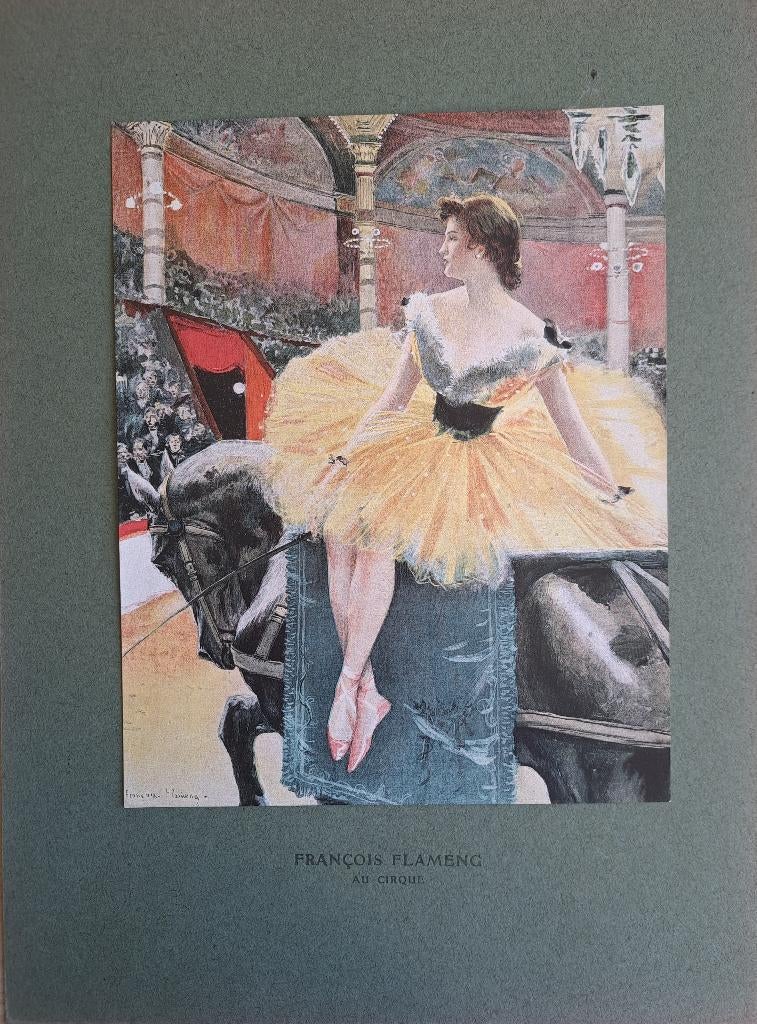 Kleurenlitho Circus, Ophalen of Verzenden
