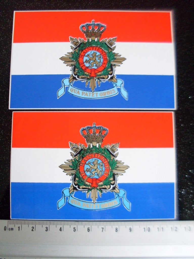 2x sticker vlag nederland NL qua patet orbis je maintiendrai, Verzenden, Zo goed als nieuw, Bedrijf of Vereniging