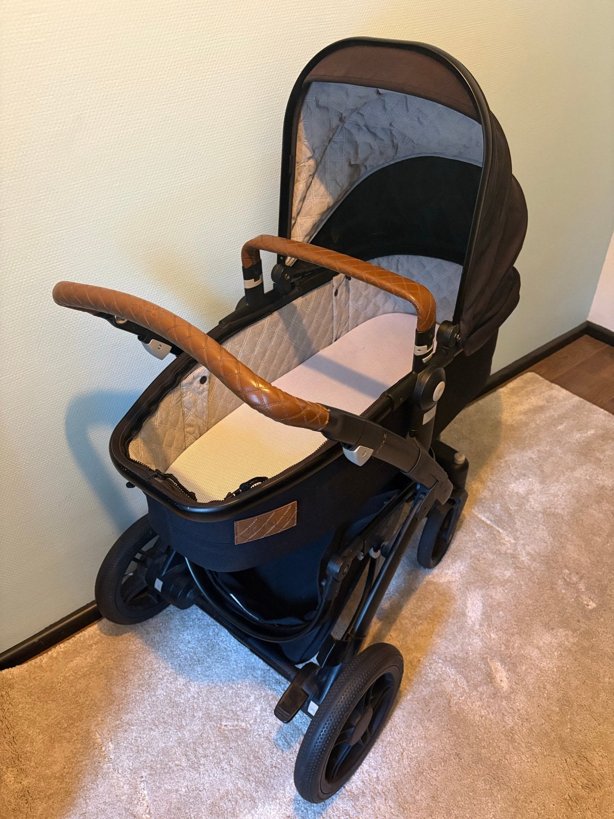 Joolz Geo 2 Combiwagen + maxi cosi in goede staat, Ophalen, Zo goed als nieuw, Overige merken, Verstelbare duwstang