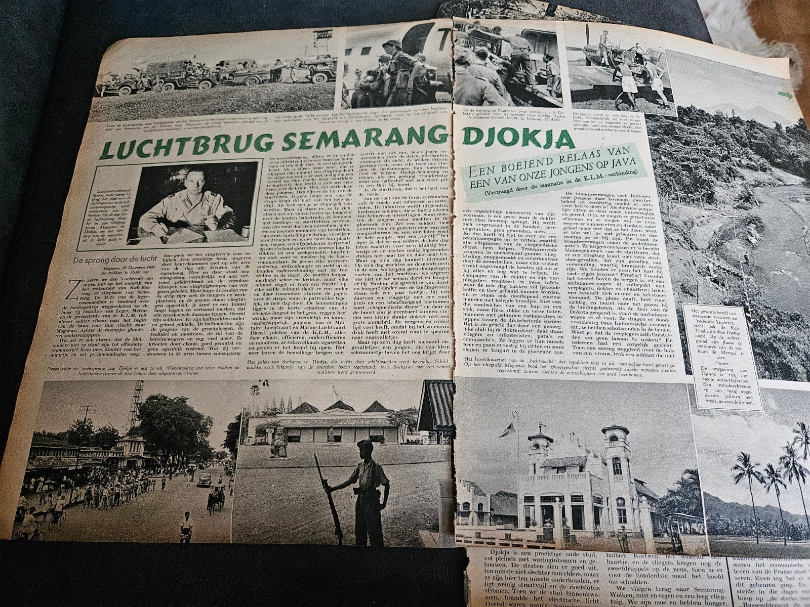 Ned Indie oorlog knipsels 1949  militairen', Ophalen of Verzenden
