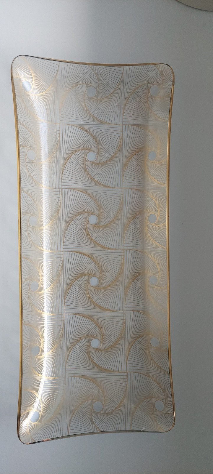 Vintage cakeschaal /MF Crystal & Art Glass uit Denemarken, Antiek en Kunst, Antiek | Glas en Kristal, Ophalen of Verzenden
