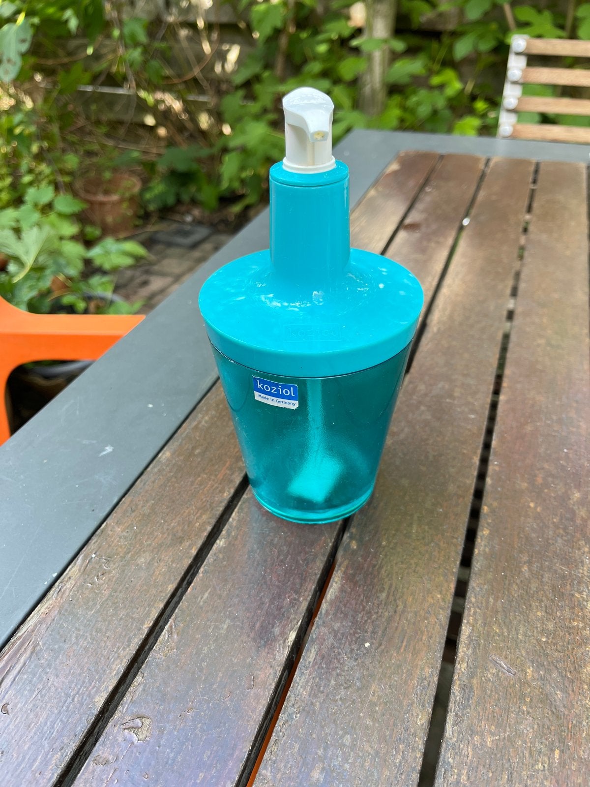 Koziol zeepdispenser - Turquoise, Kunststof, Ophalen of Verzenden, Overige merken, Overige typen