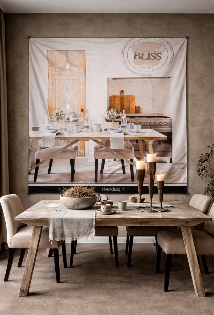 Riverdale Bliss Wandkleed Keuken/Eettafel Decoratie, Meerkleurig, Ophalen of Verzenden, Zo goed als nieuw, Wandkleed