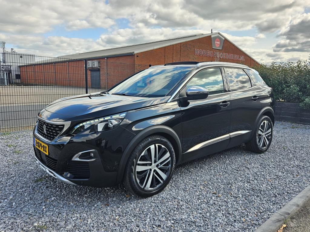 Peugeot 3008 GT-line 2.0 Bluehdi/ PANOdak/ 180PK/ Automaat, 1440 kg, 4 cilinders, 181 pk, Zwart