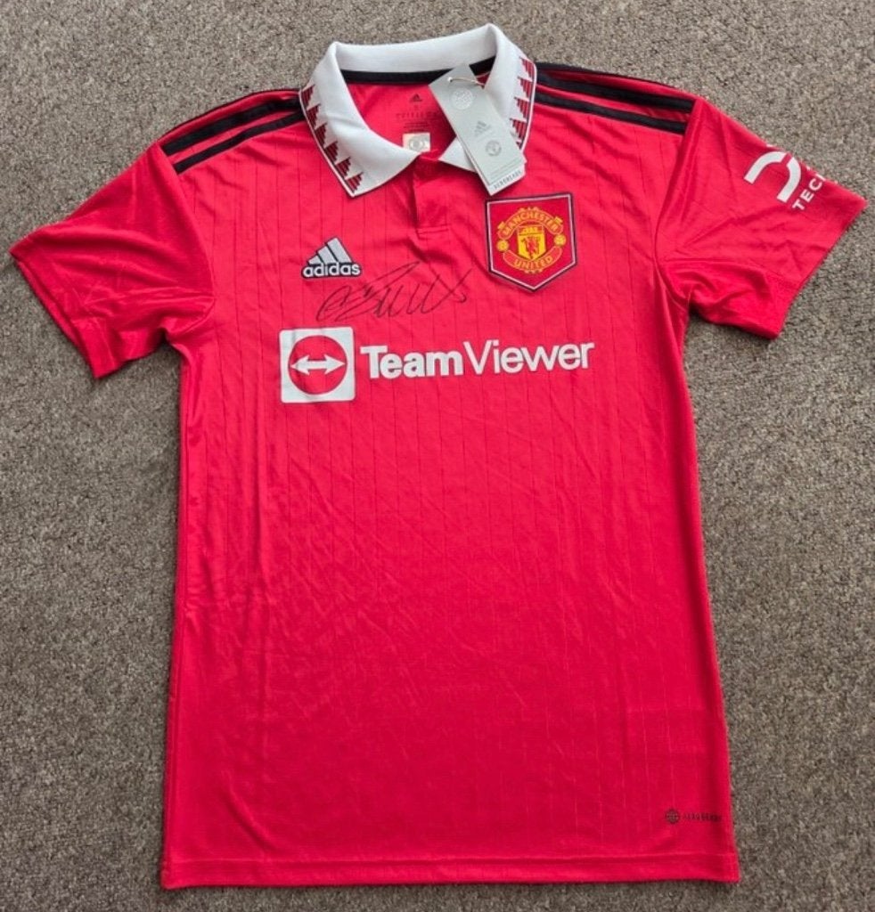 Cristiano Ronaldo Man Utd 2022/23 – Gesigneerd + Certificaat, Ophalen of Verzenden, Nieuw, Buitenlandse clubs, Shirt
