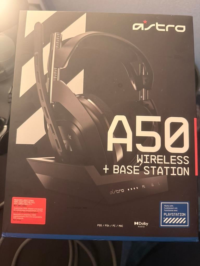 Draadloos hoofdtelefoon astro a50 PC/PS5/XBOX, Computers en Software, Headsets, Mute-functie, Ophalen of Verzenden, Zo goed als nieuw
