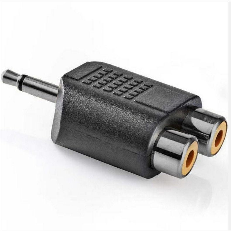 Jack naar tulp splitter - jack 3,5 mm male - 2x tulp female, Ophalen, Nieuw, Minder dan 2 meter, Overige kabels
