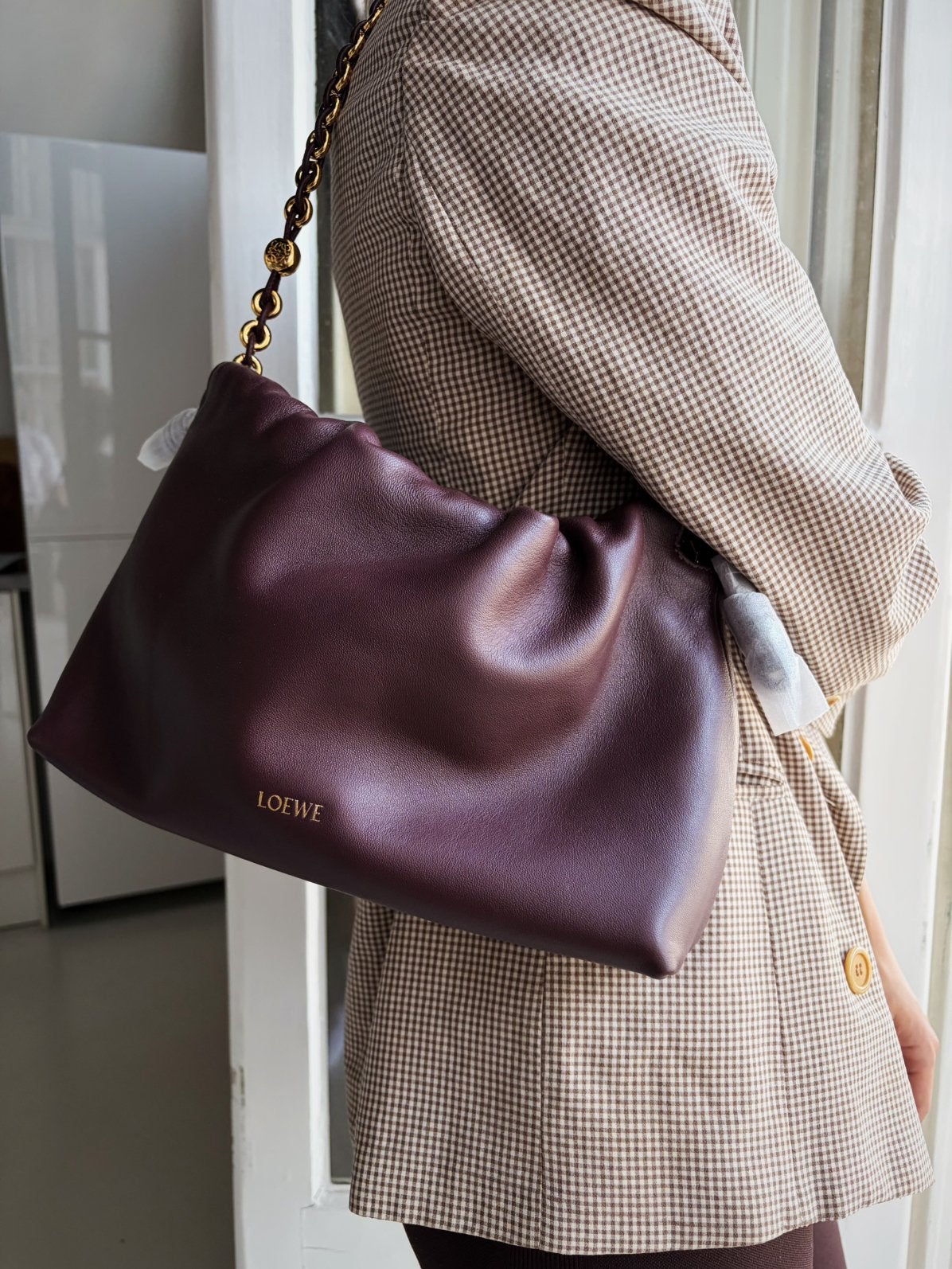 Leren Loewe Shoulder Bag –Nieuw, Ophalen of Verzenden, Nieuw, Schoudertasje