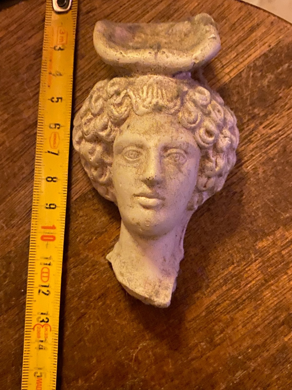 Decoratieve stenen kopje - Klassieke stijl, Antiek en Kunst, Kunst | Beelden en Houtsnijwerken, Minder dan 20 cm, Buste, Ophalen of Verzenden