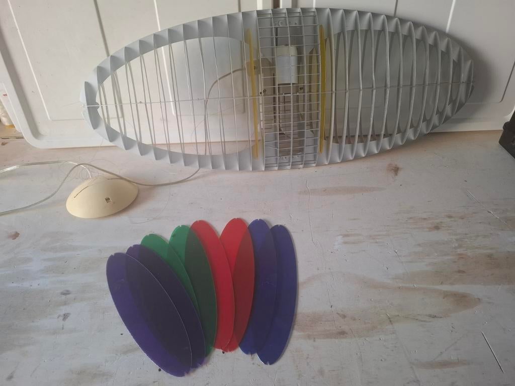 Vintage design lamp met kleurenfilters, Ophalen of Verzenden, Gebruikt, Vintage, Retro, Design