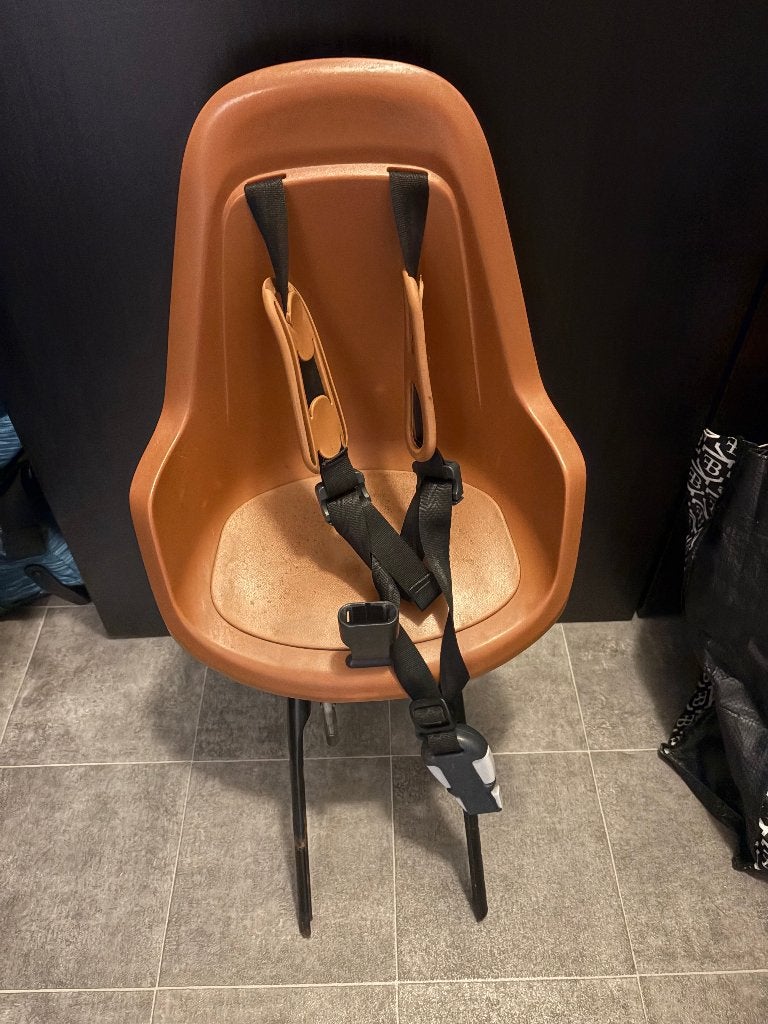 Titel Yepp Mini voorzitje fiets – bruin/cognac, Yepp, 0 t/m 18 kg, Voorzitje, Ophalen of Verzenden