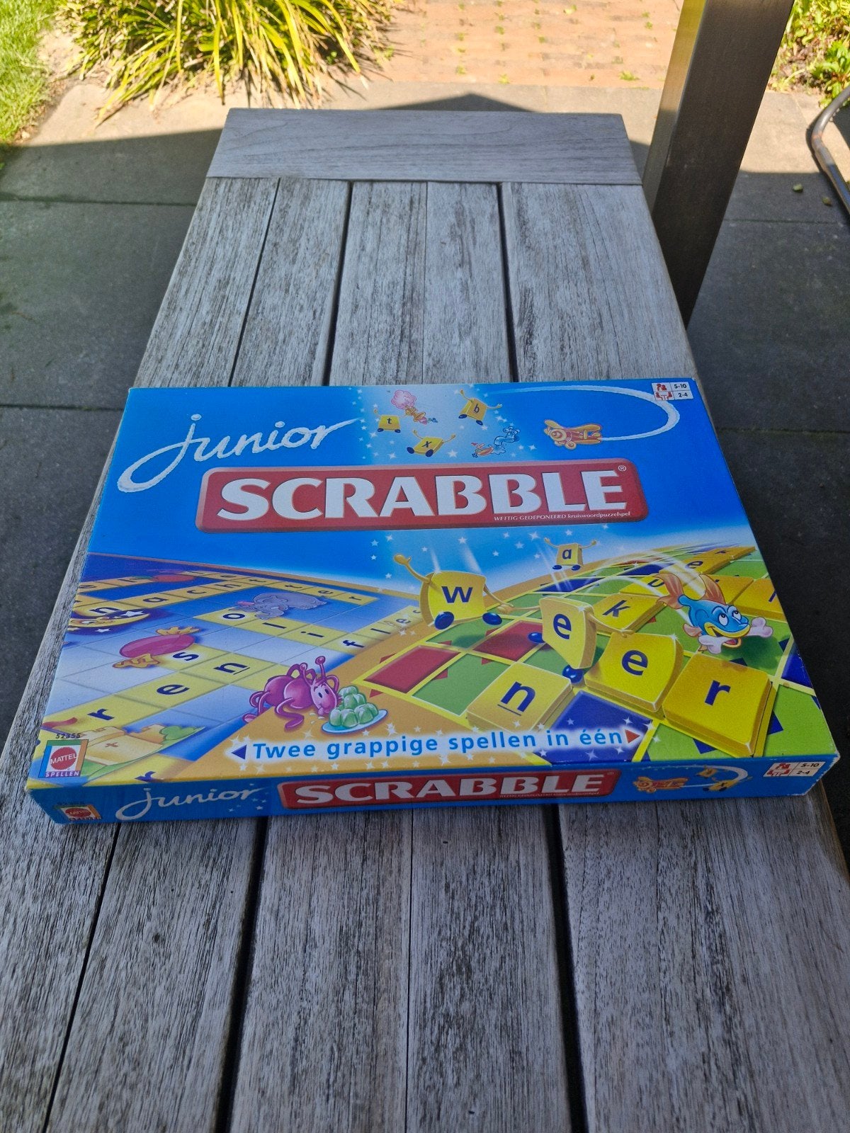 Scrabble Junior - Leuk woordspel voor kinderen, Drie of vier spelers, Ophalen, Gebruikt, Mattel