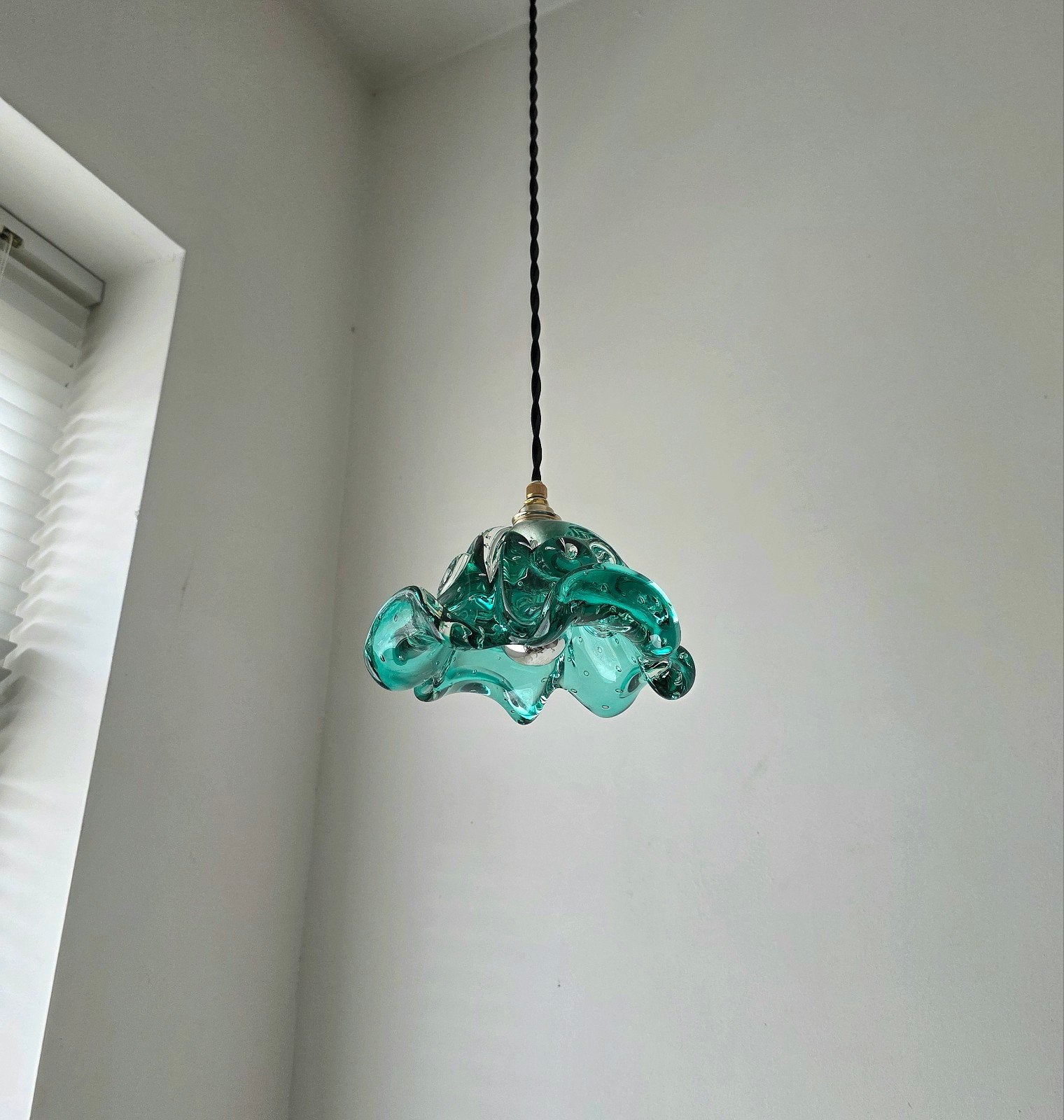 Vintage Murano glazen hanglamp. Twee stuks beschikbaar., Huis en Inrichting, Ophalen of Verzenden