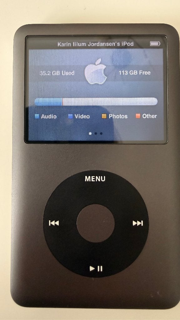 iPod classic 7th generation 160GB, 40 GB en meer, Gebruikt, Classic, Zwart