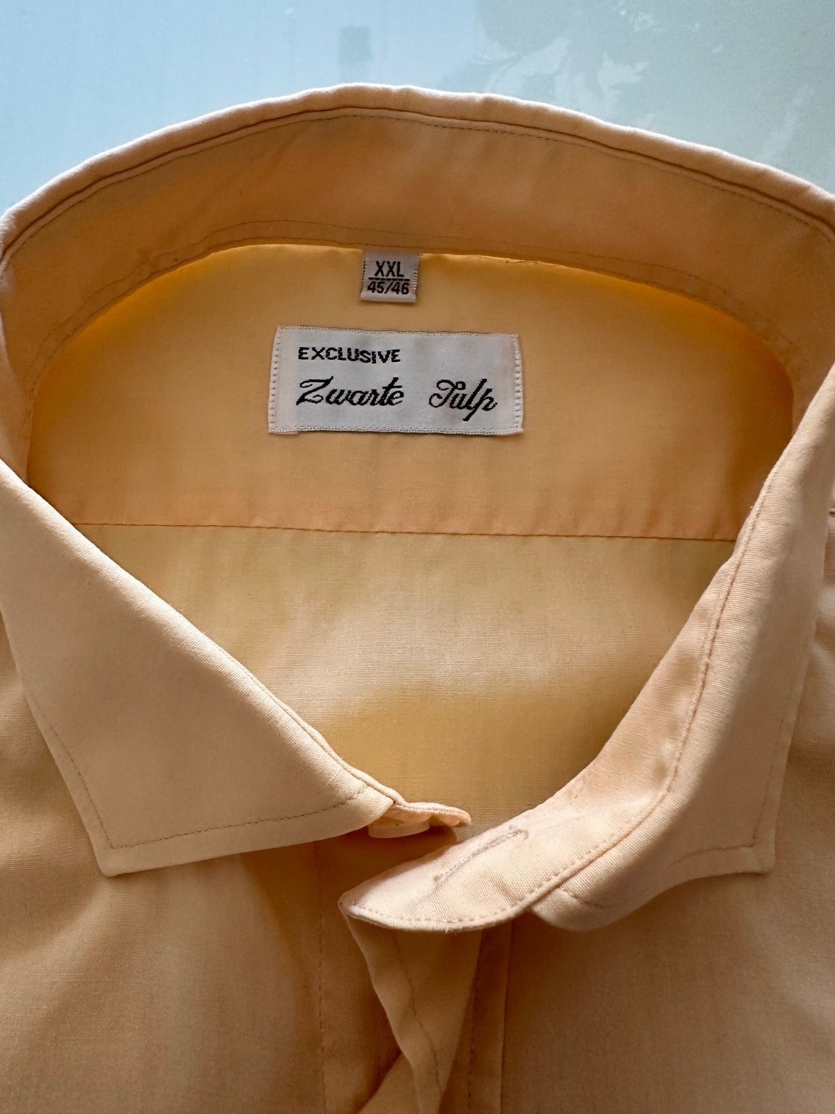 Heren overhemd Zwarte Tulp XXL 45/46 geel/beige, Kleding | Heren, Overhemden, Ophalen of Verzenden, Zo goed als nieuw, Beige, Halswijdte 43/44 (XL)