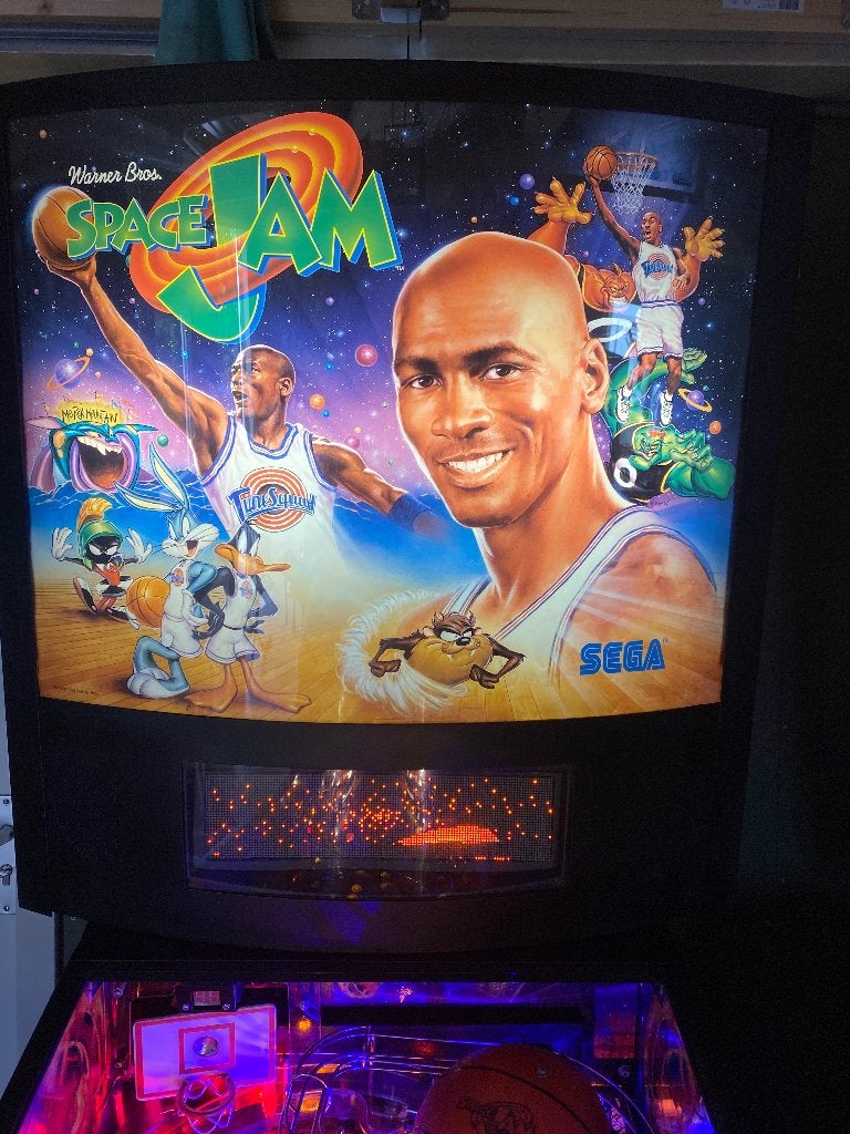 Space Jam flipperkast Sega Top Conditie!, Verzamelen, Automaten | Flipperkasten, Ophalen, Sega, Zo goed als nieuw, Dot-matrix