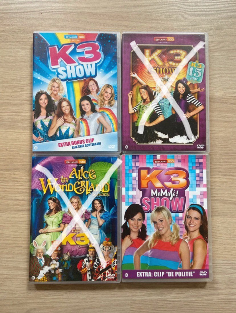 K3 Lot DVD Bundel, Alle leeftijden, Overige genres, Ophalen of Verzenden, Zo goed als nieuw