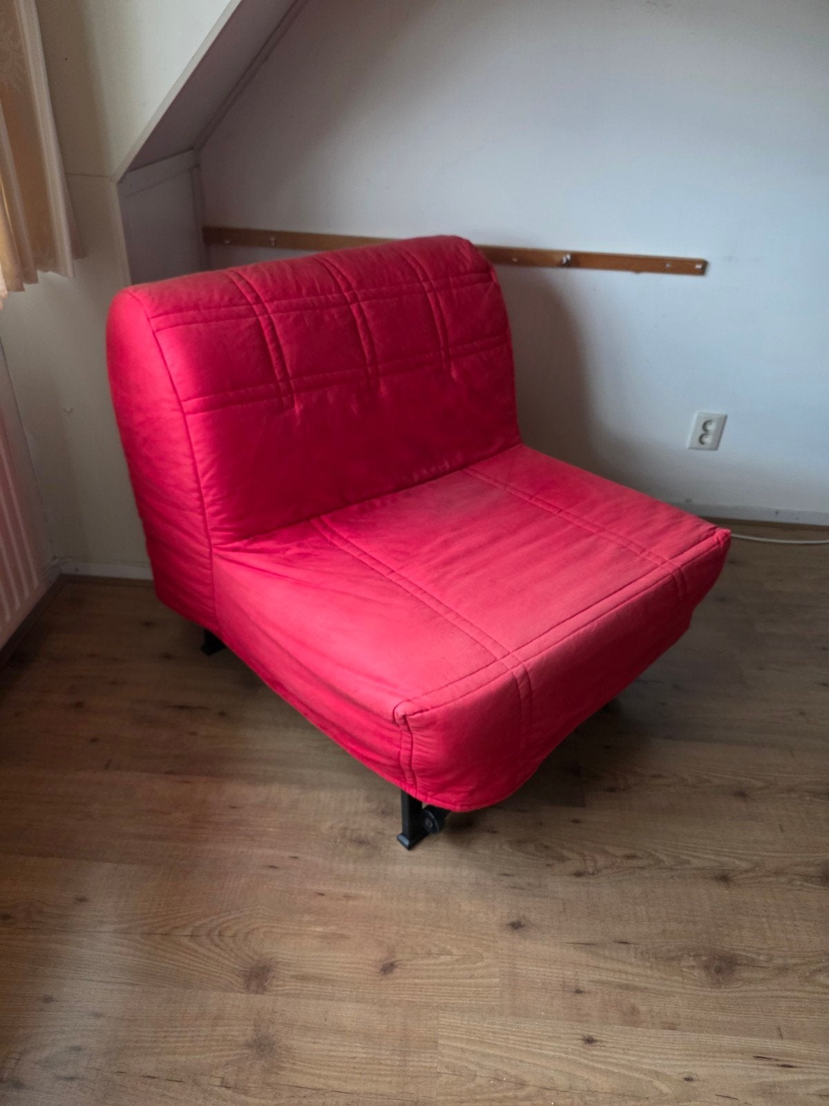 BIJNA GRATIS IKEA Slaapfauteuil (10 euro), Ophalen, Gebruikt, 190 cm of minder, Rood
