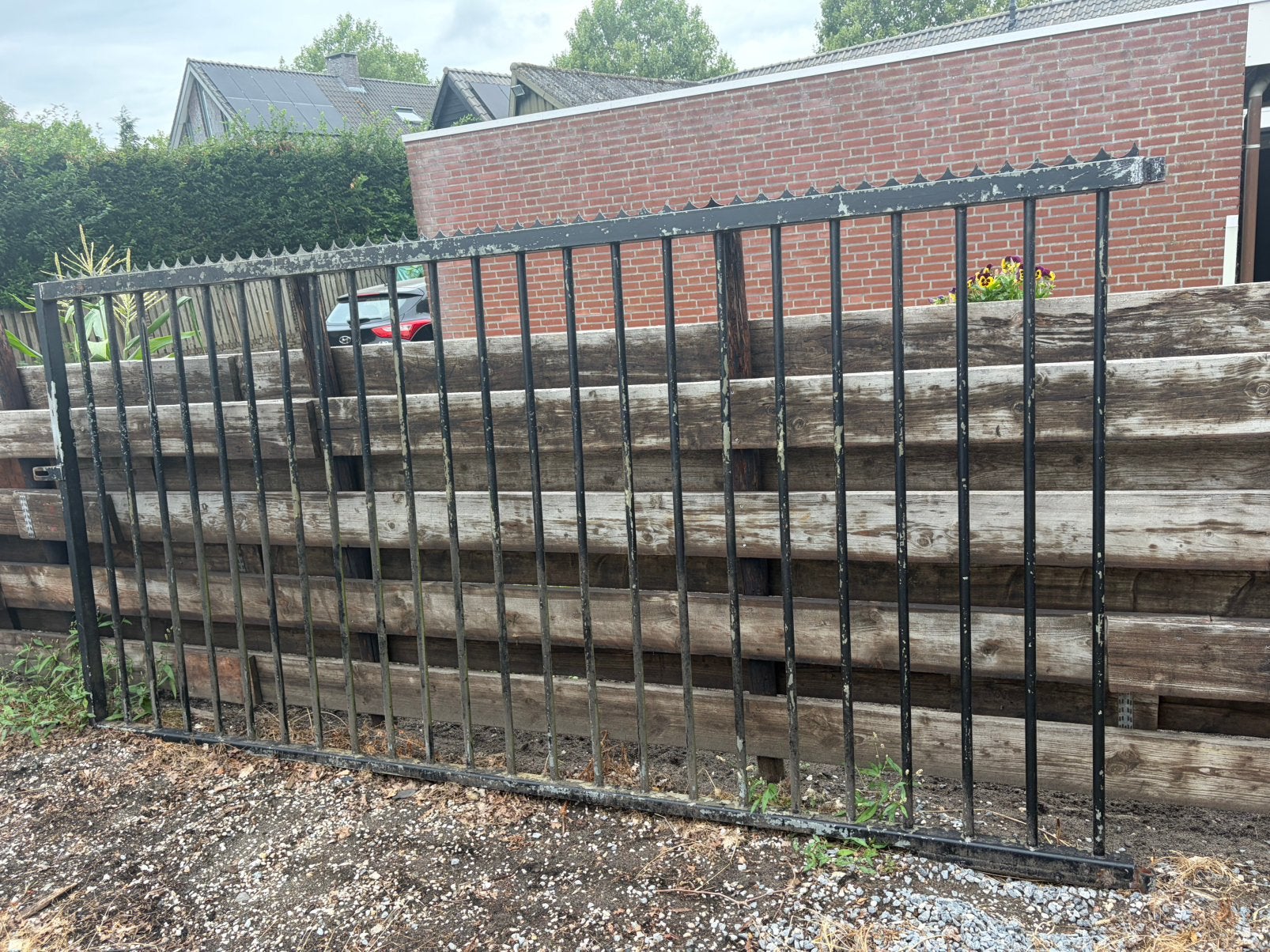 Ijzeren poort, Tuin en Terras, Tuinhekken en Hekwerk, Ophalen, Zo goed als nieuw, IJzer, Sierhekwerk
