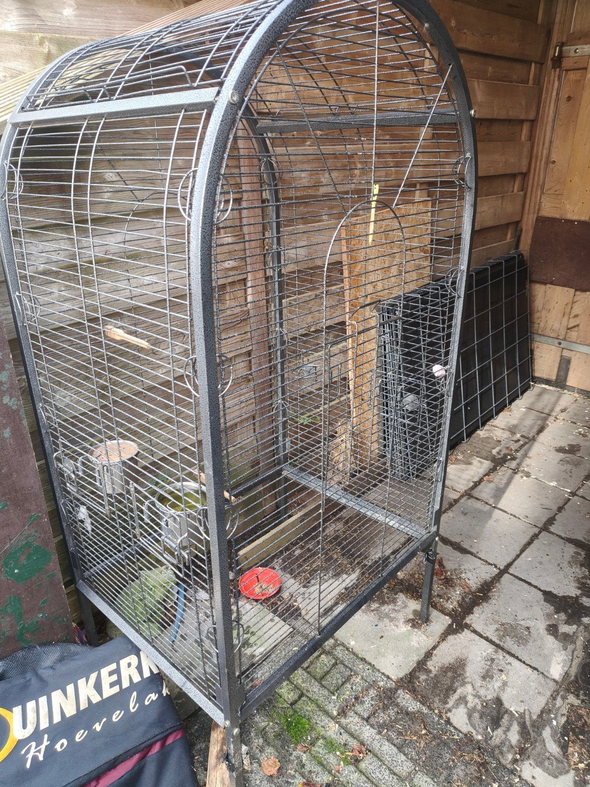 Vogelkooi papegaaienkooi, Dieren en Toebehoren, Ophalen, Gebruikt, Metaal, Vogelkooi