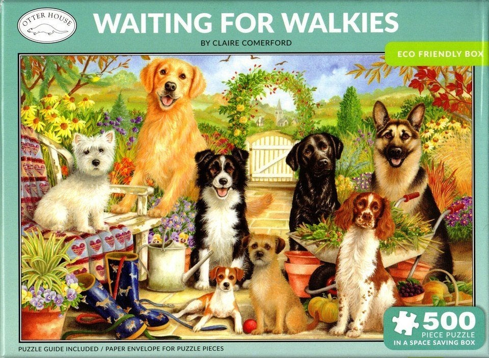 Otterhouse puzzel Waiting for Walkies, Ophalen of Verzenden, 500 t/m 1500 stukjes, Zo goed als nieuw, Legpuzzel