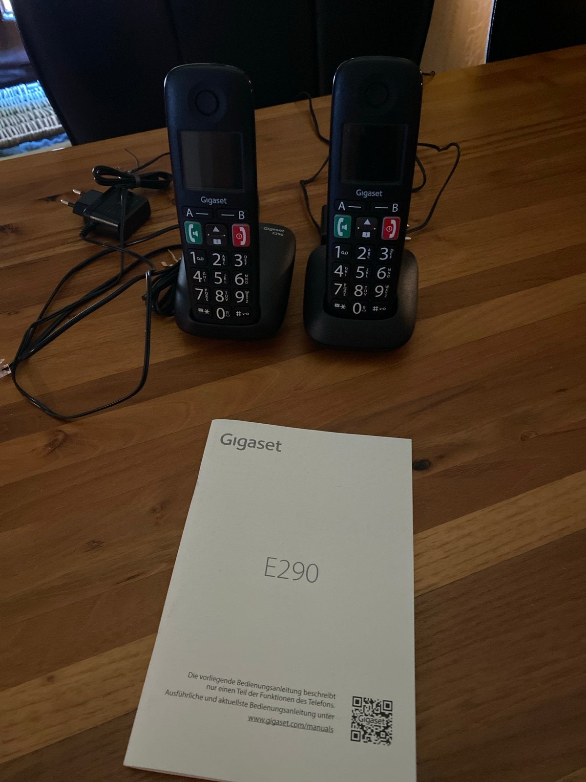 Gigaset E290 Telefoonset - Zo goed als nieuw (5 maanden oud), Ophalen, Zo goed als nieuw, 2 handsets
