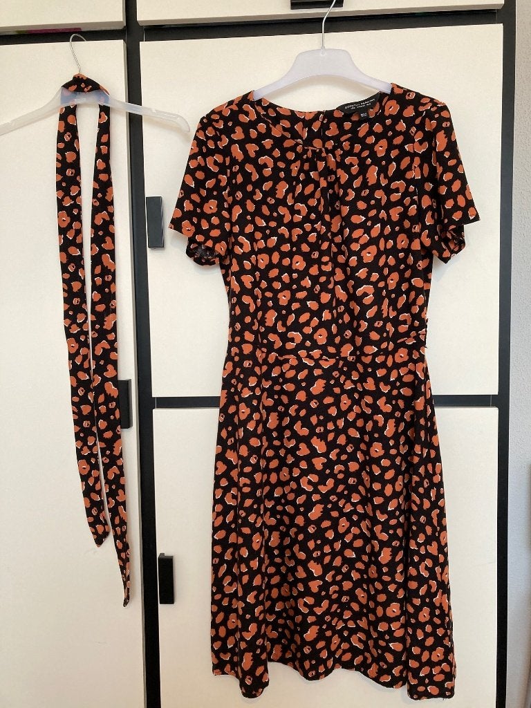 Jurk Dorothy Perkins viscose animal print maat 34, Meerkleurig, Ophalen of Verzenden, Knielengte, Dorothy Perkins