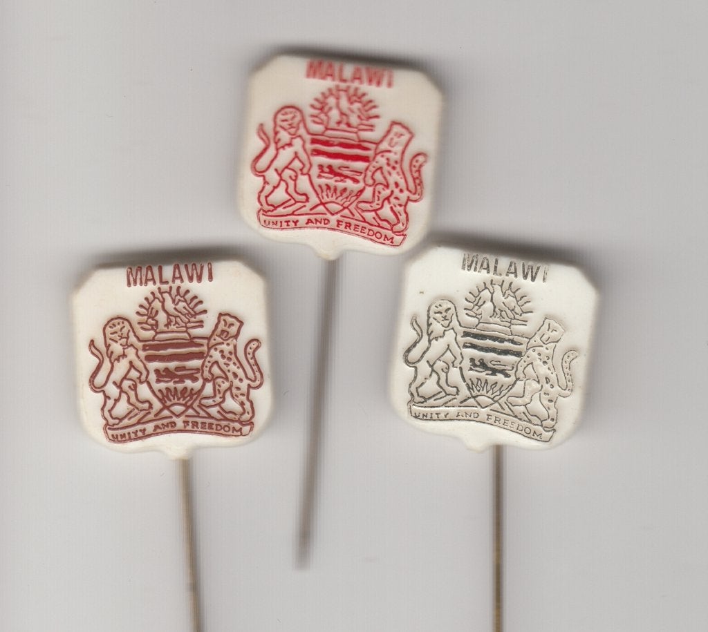 Malawi Unity and Freedom speldjes, Gebruikt, Niet vindbaar, Niet vindbaar, Speldje of Pin