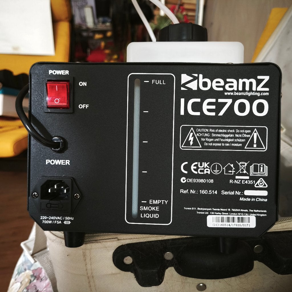 BeamZ ICE700 low fog rookmachine (NIEUW), Ophalen, Nieuw, Rookmachine