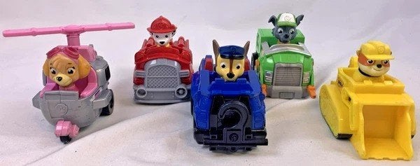 PAW Patrol Rescue Racers set 5-delig Skye Chase Rocky Rubble, Coolsingel 104, 3011 AG Rotterdam, Netherlands, Verzenden, Zo goed als nieuw