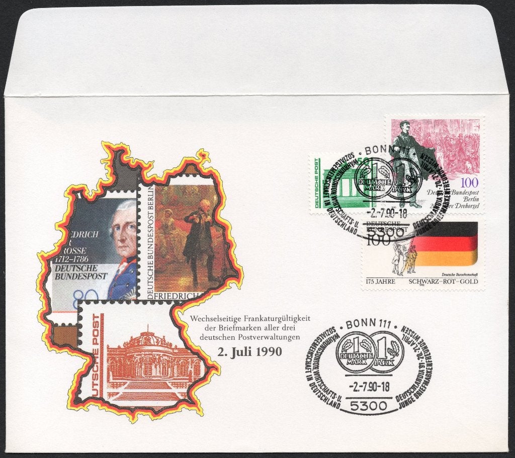 Duitsland (21) - uitwisselbaarheid postzegels DDR BRD Berlin, Postzegels en Munten, Verzenden, Envelop