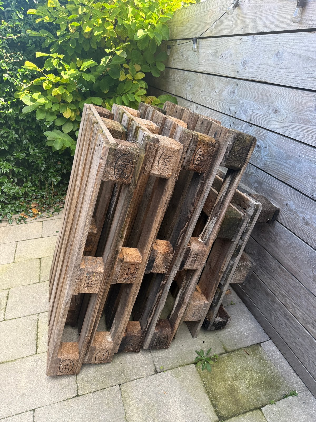 Pallets 6 stuks | GRATIS, Ophalen, 50 mm of meer, Pallet, Minder dan 200 cm