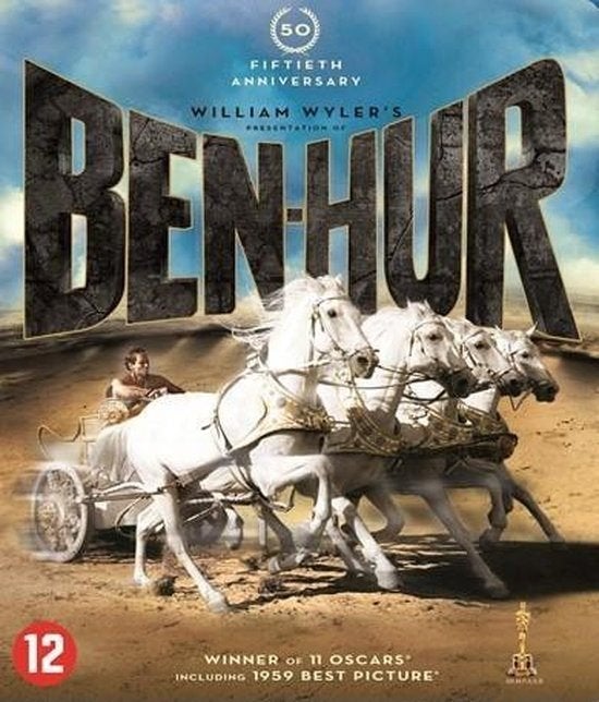 Ben-Hur (1959) Blu-ray -REMASTERED- 2-DISC Special Edition, Cd's en Dvd's, Ophalen of Verzenden, Nieuw in verpakking, Klassiekers