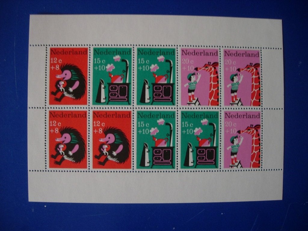 NL Nederland NL blok kinderzegels 1967, Verzenden, Na 1940, Postfris