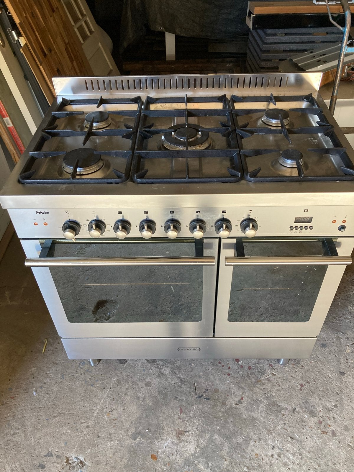 Pelgrim Novecento Fornuis - 6-pits gasfornuis met 2 ovens, Ophalen, Gebruikt, 60 cm of meer, Gas