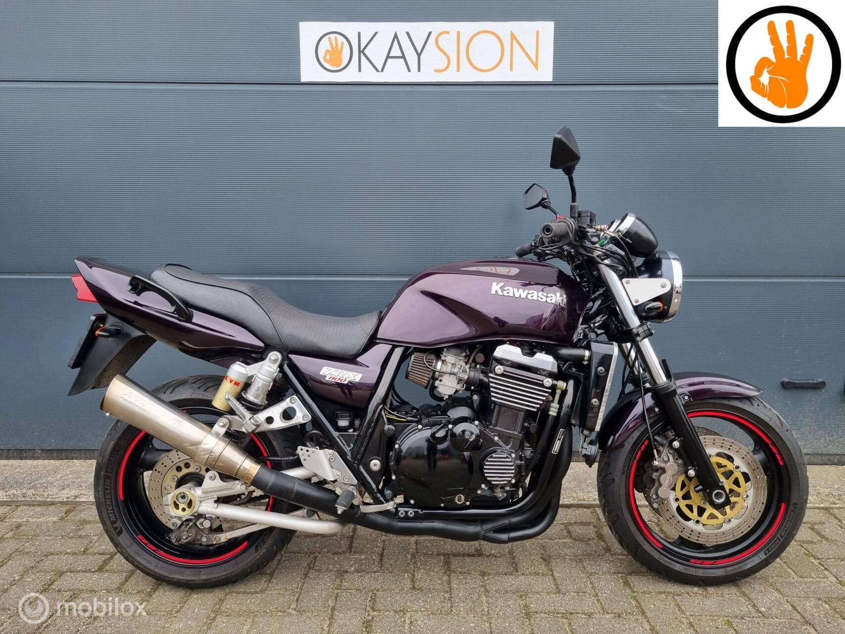 Leuke Kawasaki ZRX 1100 (bj 1998) 113pk, Bedrijf, Meer dan 35 kW, Toermotor, 1052 cc