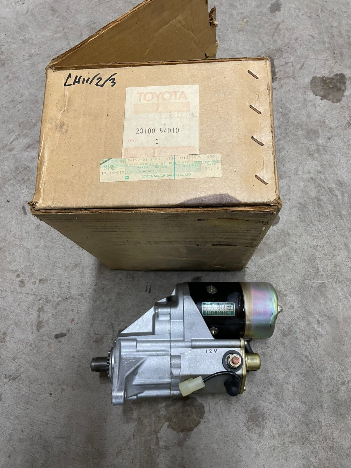 Toyota hiace lh11 lh20 lh30 startmotor nieuw 28100-54010, Ophalen of Verzenden