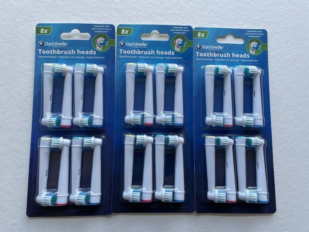 Nieuwe opzetborstels – 24 stuks, Oral‑B compatibel, Witgoed en Apparatuur, Ophalen of Verzenden, Nieuw, Mondverzorging