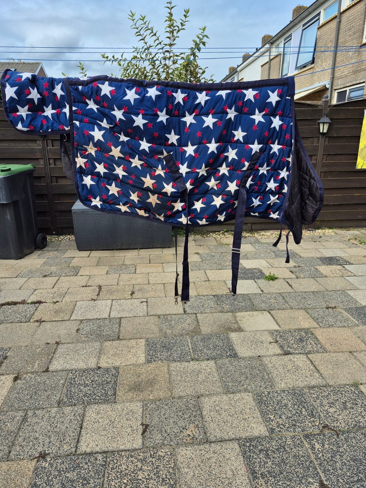 sterren stal deken 300 grams maat 165, Dieren en Toebehoren, Meerkleurig, Gebruikt, QHP, 300 g