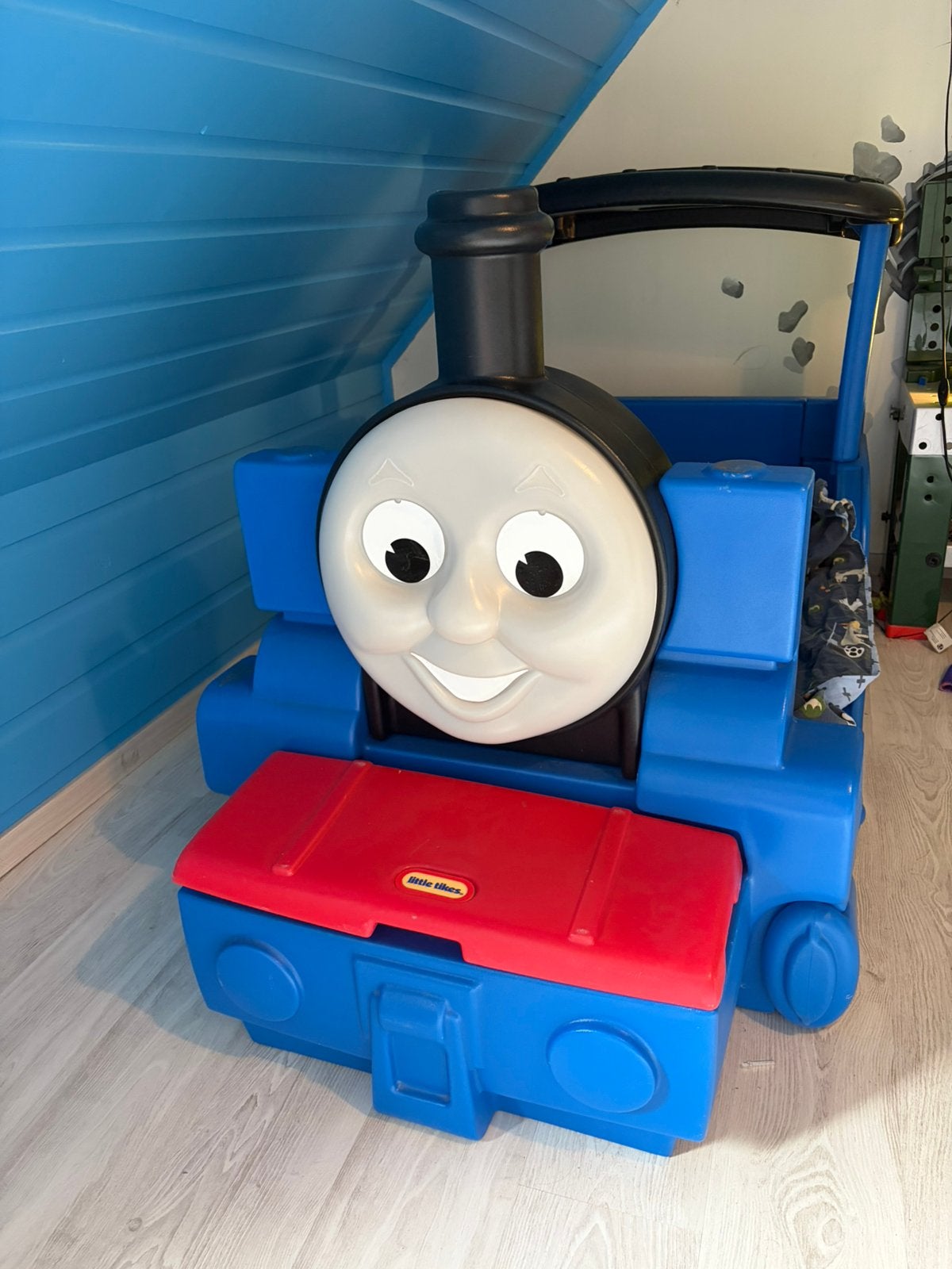 Thomas de trein peuterbed, Ophalen, Gebruikt, 70 tot 85 cm, 140 tot 160 cm