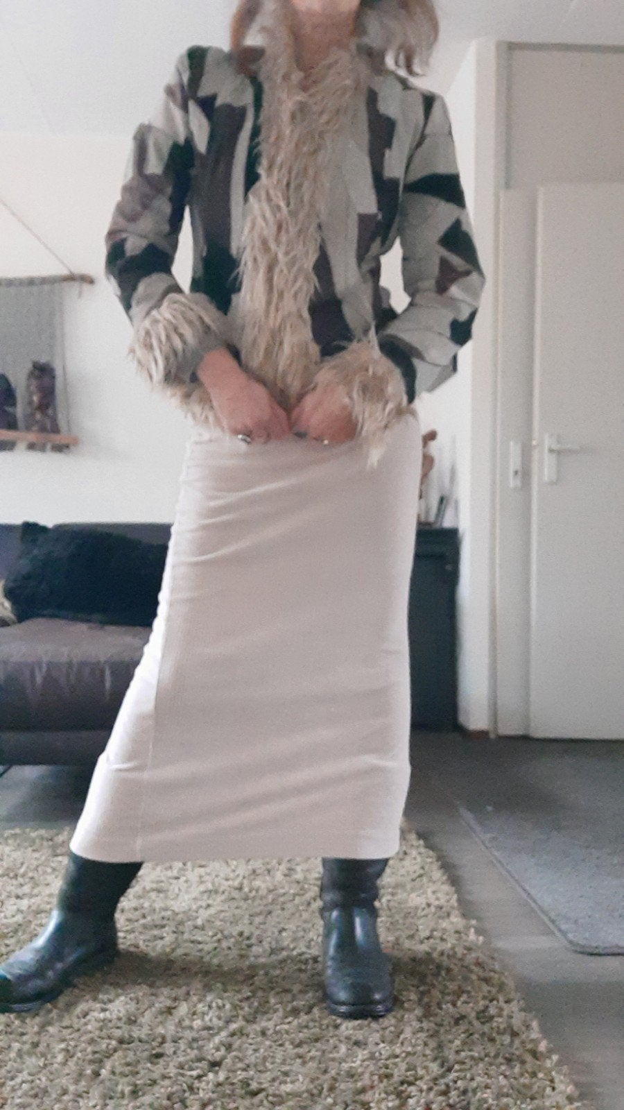 vintage leren patchwork jasje, Kleding | Dames, Ophalen of Verzenden, Maat 38/40 (M), Bruin