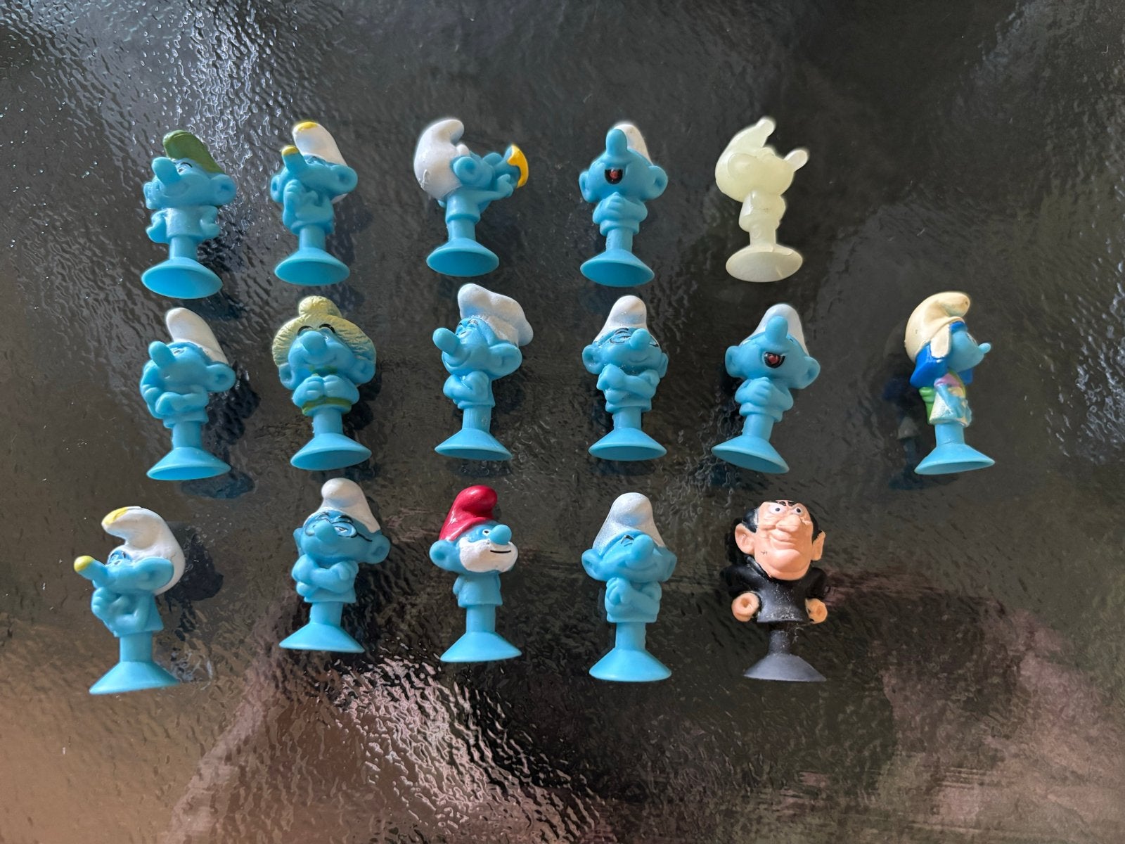 Plus zuignay Smurfen figuren collectie 16 st Gargamel!, Verzamelen, Smurfen, Zo goed als nieuw, Poppetje, Figuurtje of Knuffel