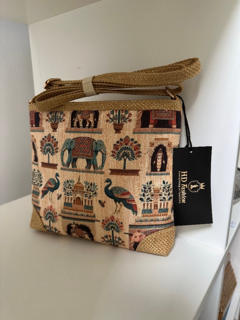 Gloednieuwe Crossbody Tas met Indiaas Patroon, Sieraden, Tassen en Uiterlijk, Tassen | Damestassen, Ophalen of Verzenden, Nieuw