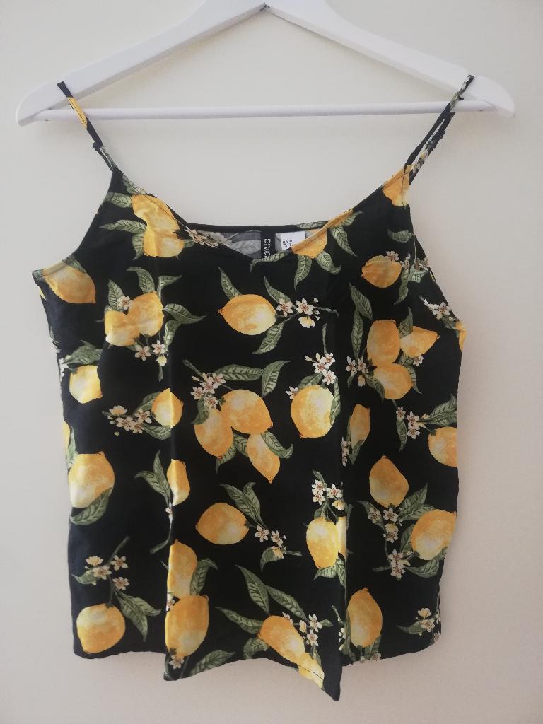 Vrolijk topje met citroenen, Ophalen of Verzenden, Zo goed als nieuw, Geel, H&M Divided