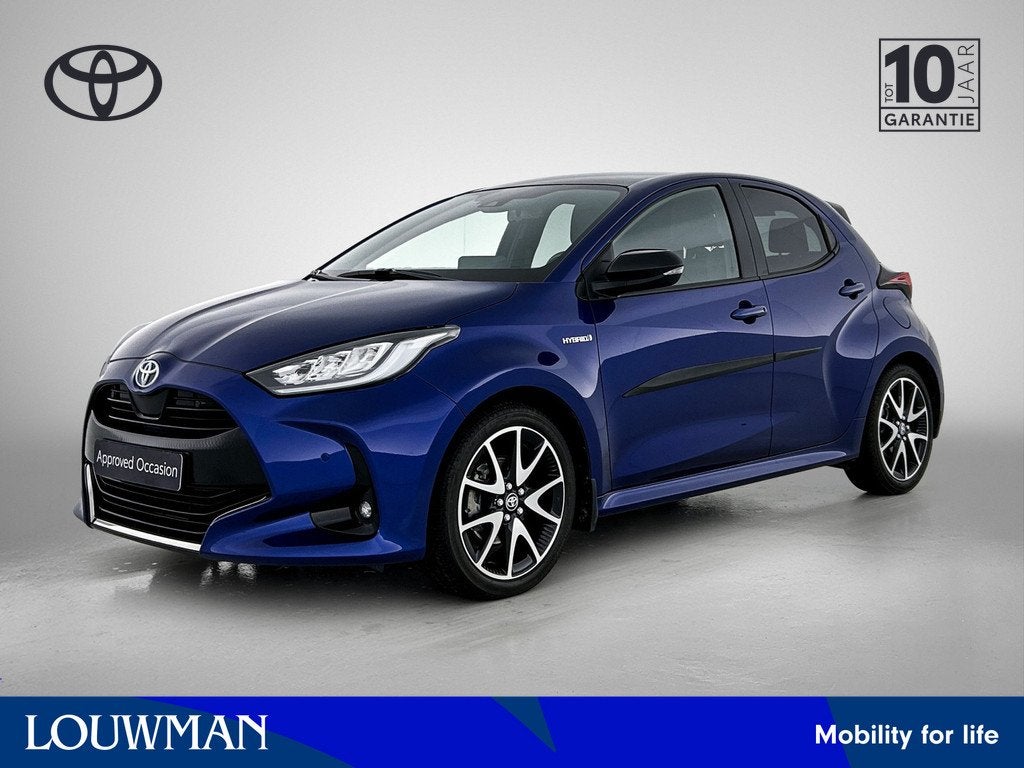 Toyota Yaris 1.5 Hybrid Launch Edition | Panorama dak | JBL, 12 maanden, 450 kg, Gebruikt, Blauw
