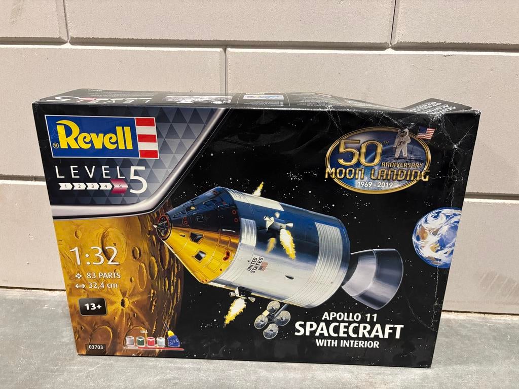 NIEUW Revell Apollo 11 Spacecraft 50 Jaar Jubileum Editie, Hobby en Vrije tijd, Modelbouw | Auto's en Voertuigen, Nieuw, Overige typen